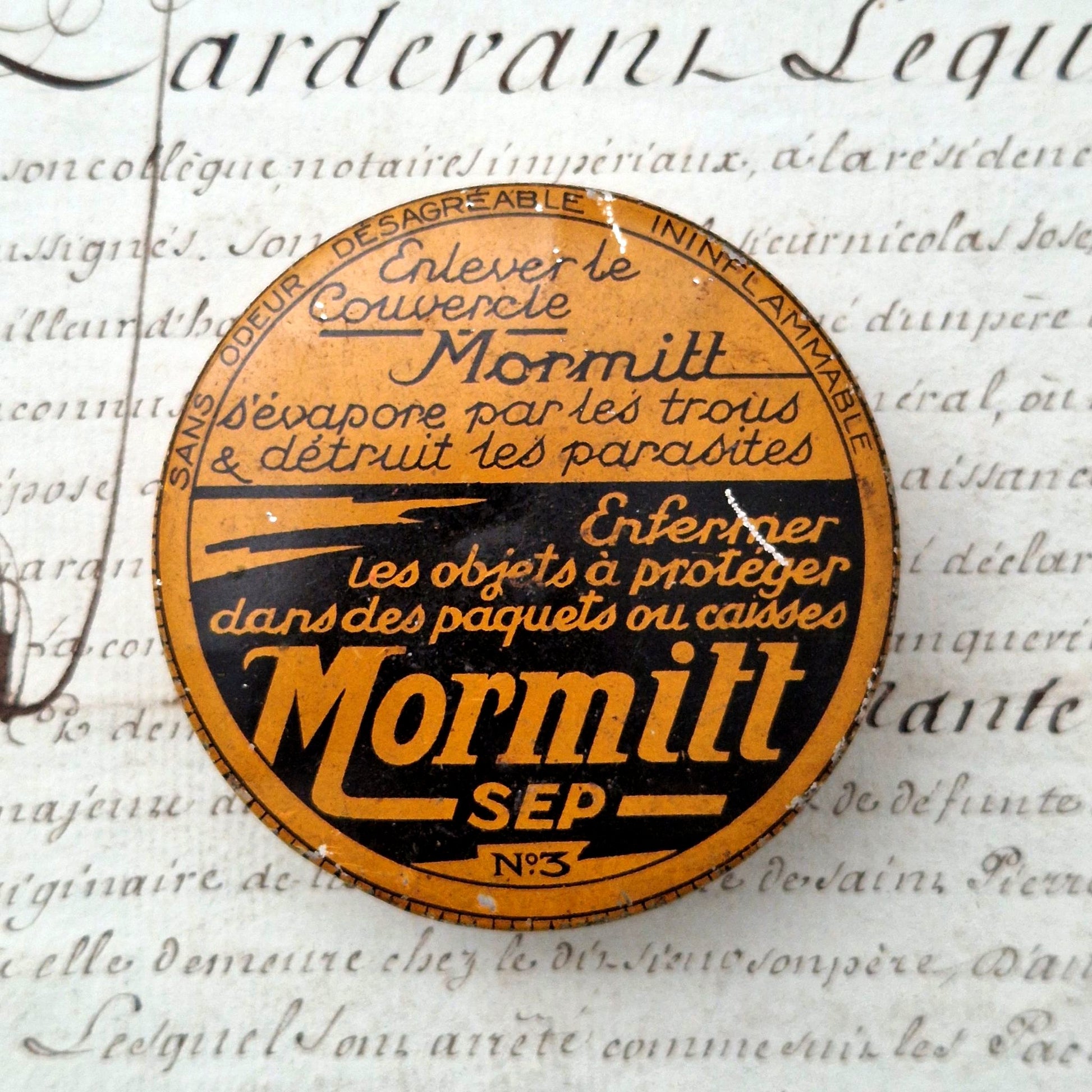 boite ancienne mormitt antiparasitaire