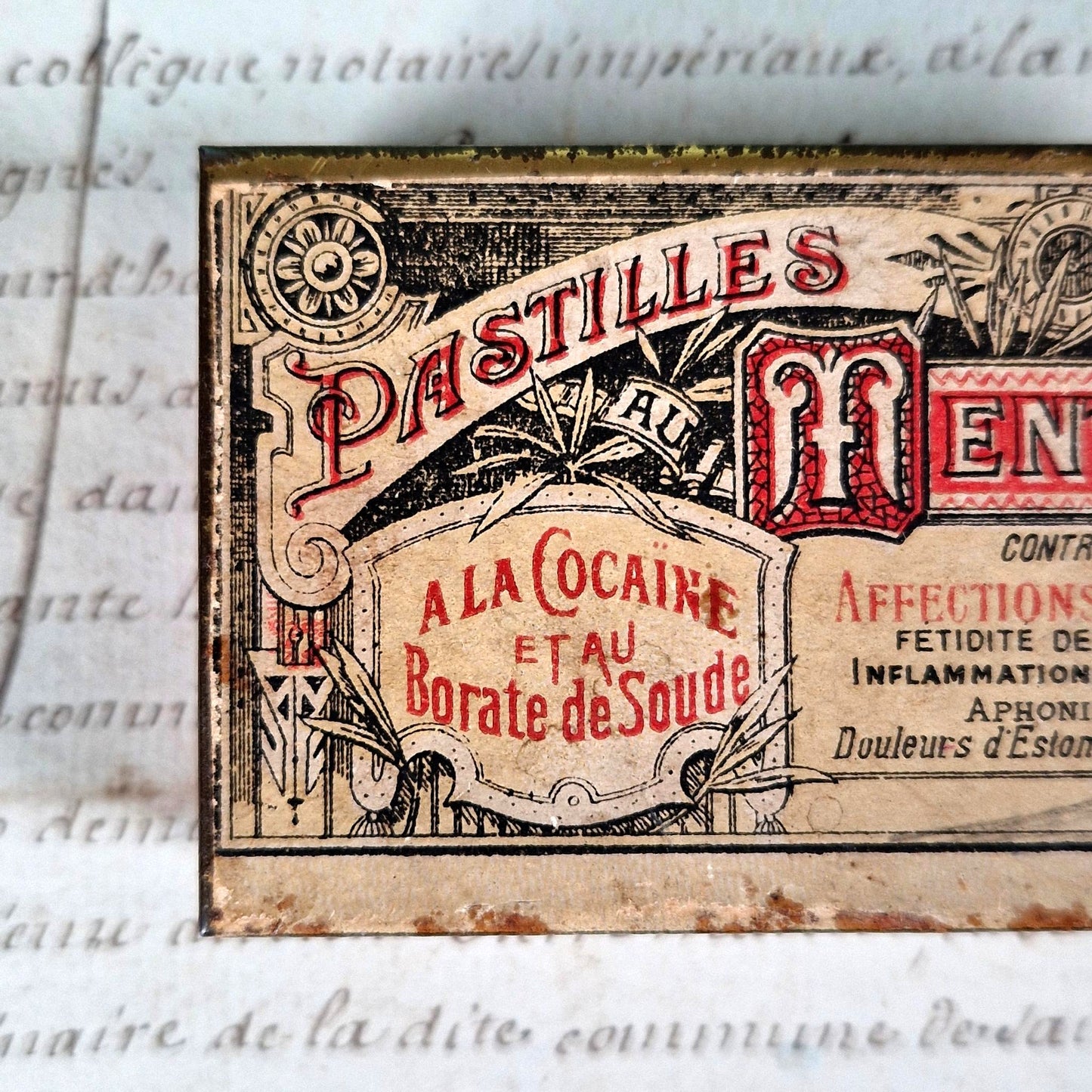 boite apothicaire cocaine menthol