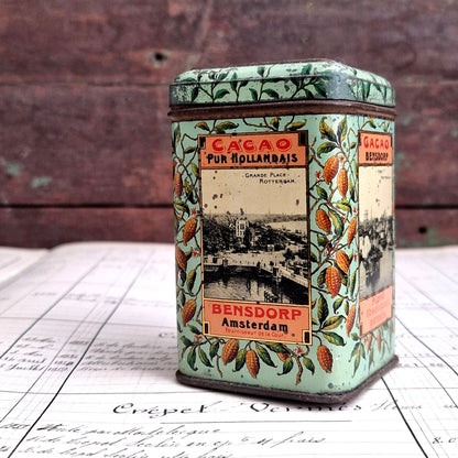boite bensdorp cacao hollandais amsterdam rotterdam