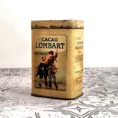 boite chocolat lombart ancienne publicité