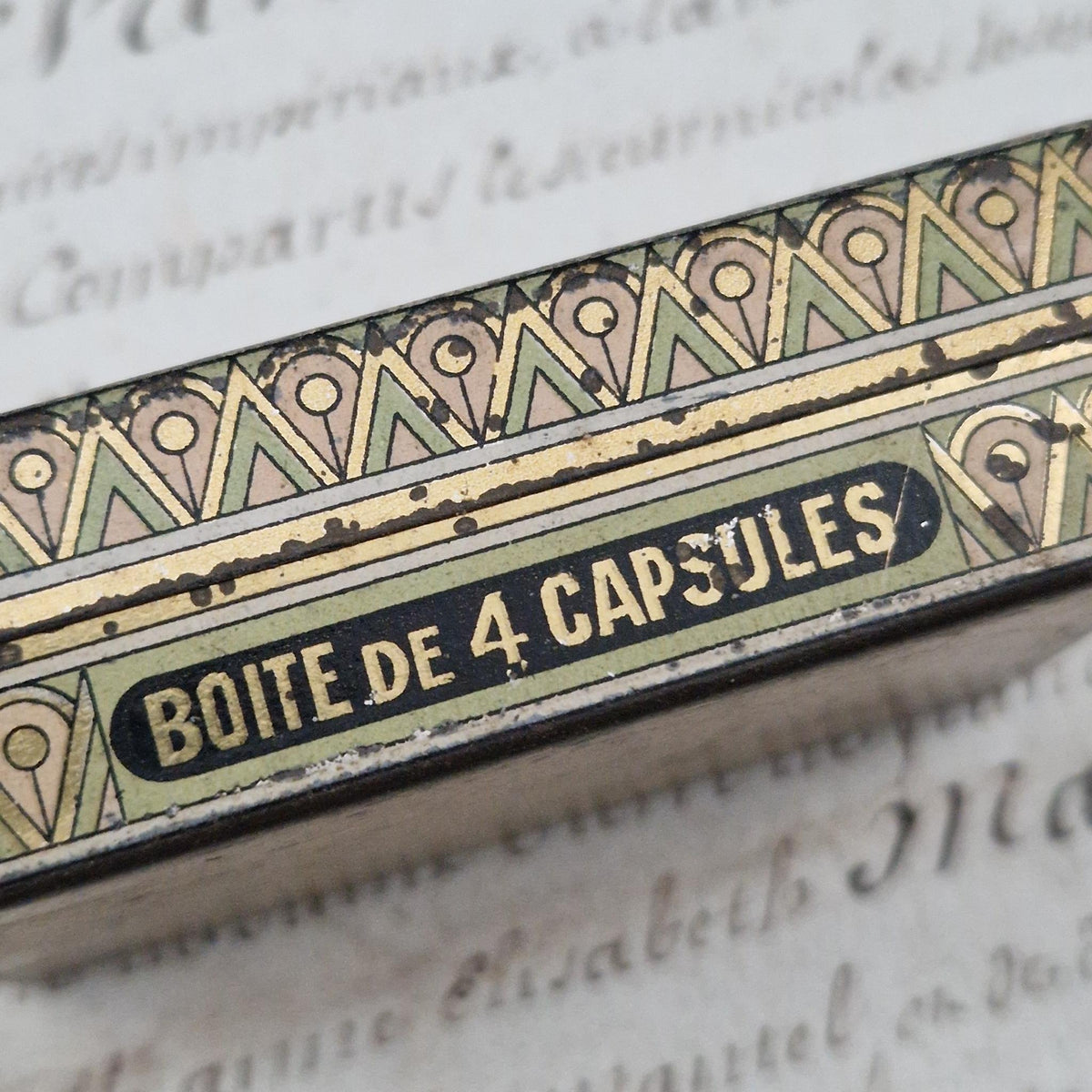 Pharmaceutical box "Purgative capsules with castor oil"