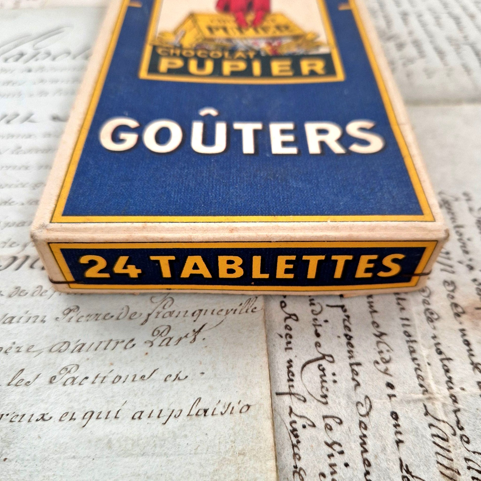 boite carton chocolat 1930 pupier