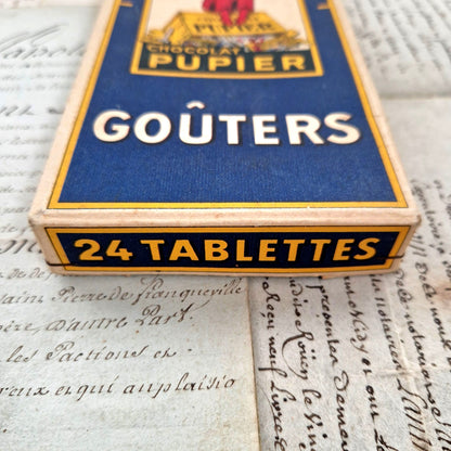 boite carton chocolat 1930 pupier