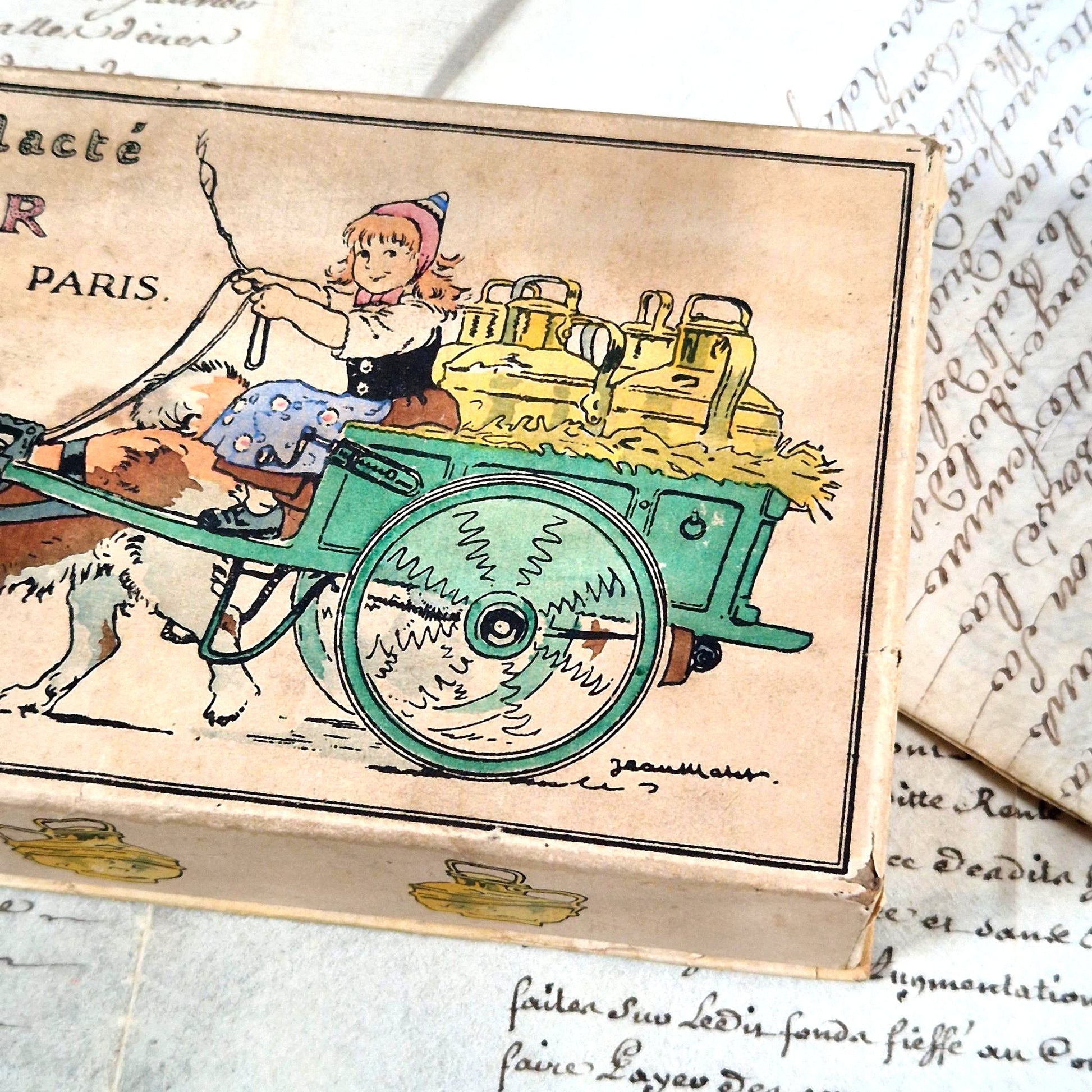 boite carton chocolat lacte ancienne