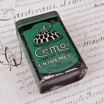Boîte ancienne « Cémoi – Crème entremets au chocolat »