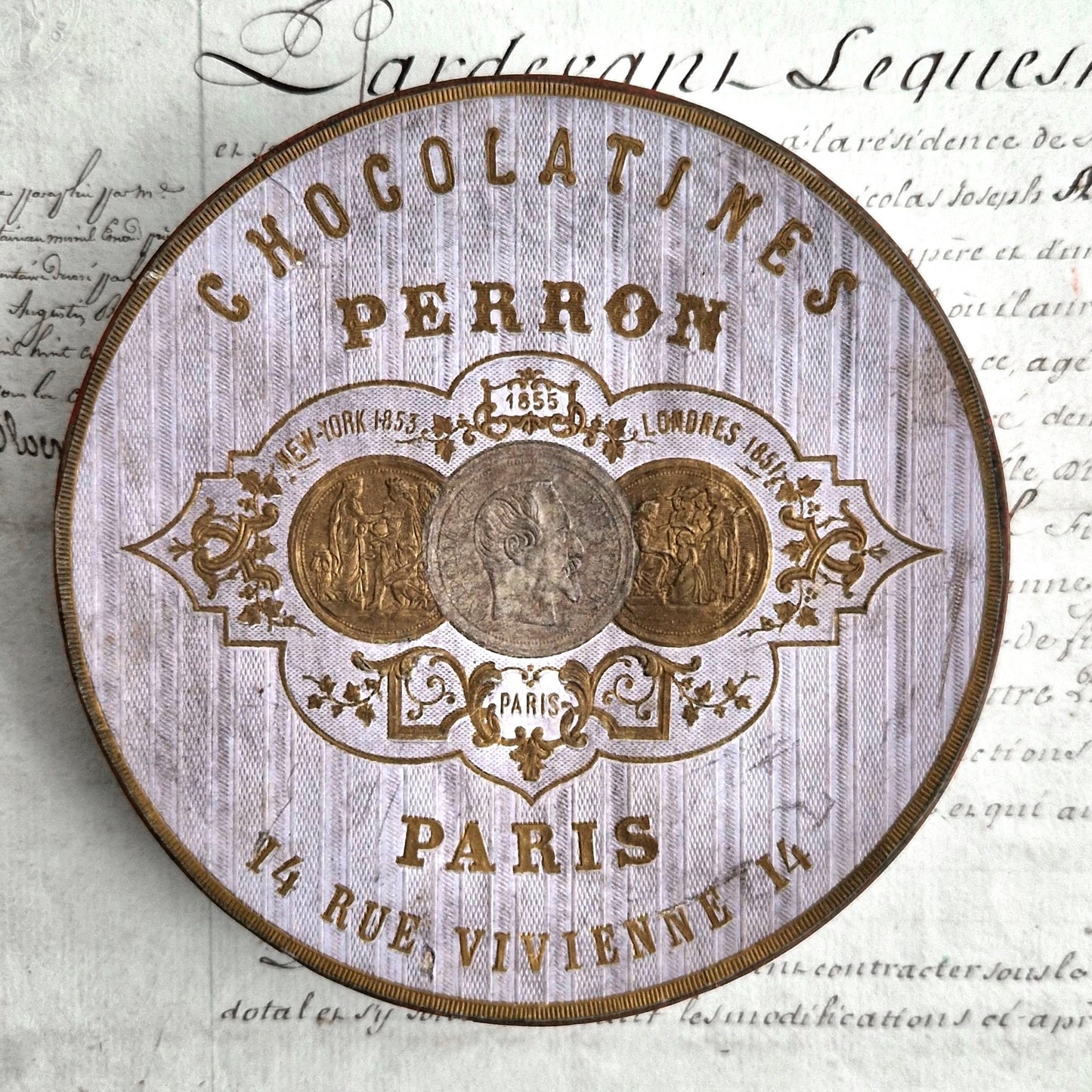 boite chocolat perron paris ancienne napoleon