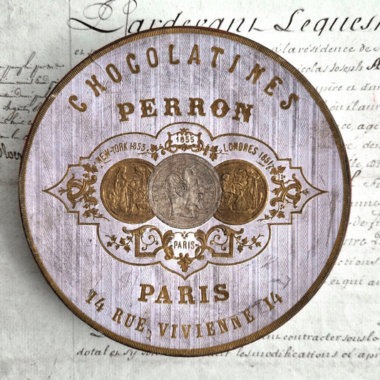 boite chocolat perron paris ancienne napoleon
