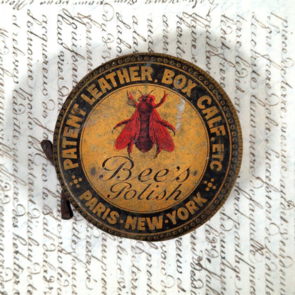 boite cirage ancienne bee's polish