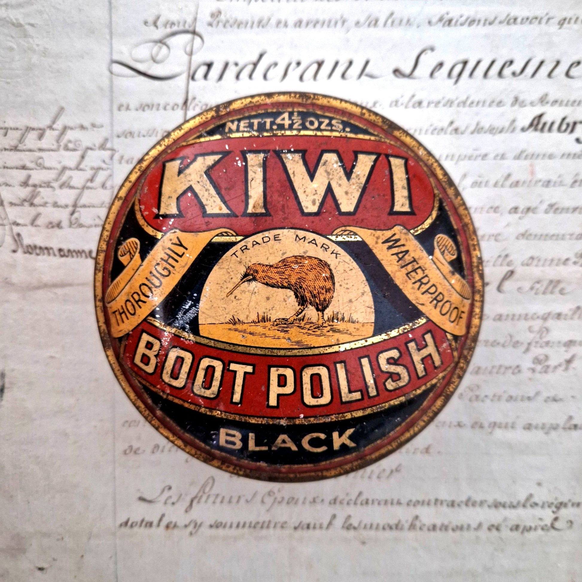 boite cirage ancienne kiwi black