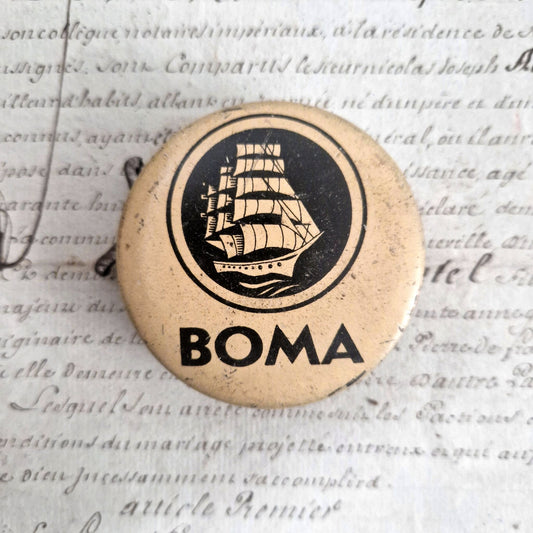 boite cirage boma navire ancienne