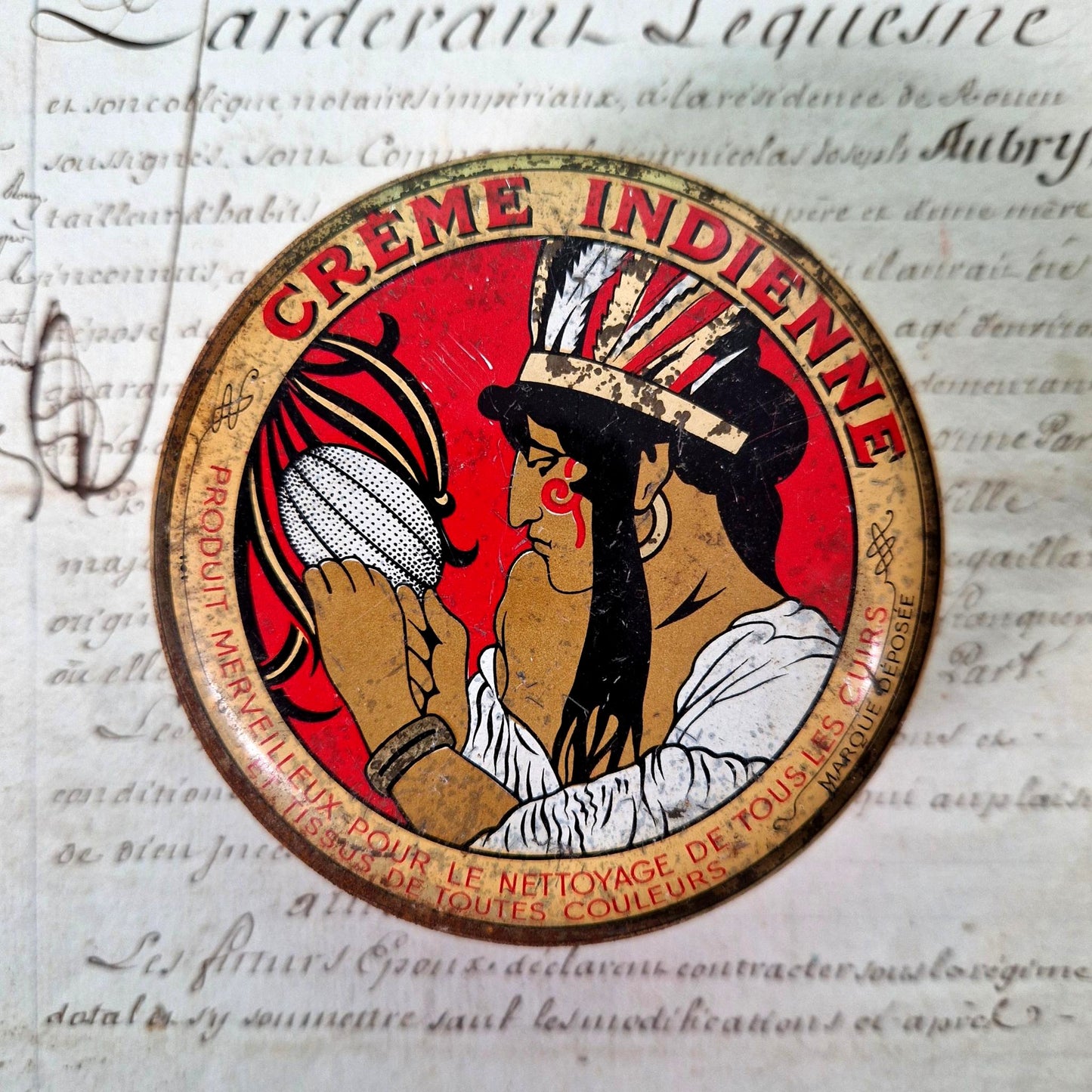boite cirage creme indienne lithographie
