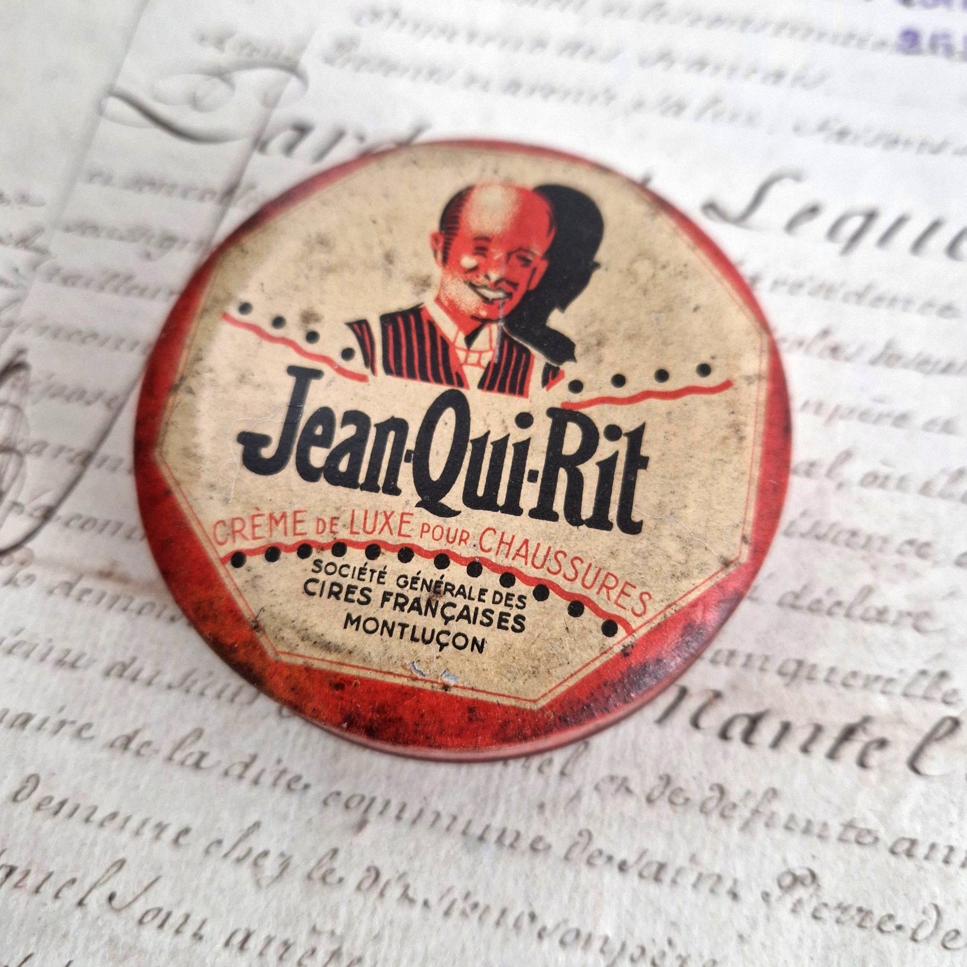 boite cirage homme rieur