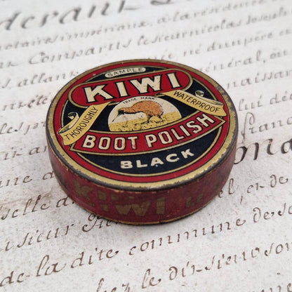 Mini boîte échantillon « KIWI Boot Polish – Black »