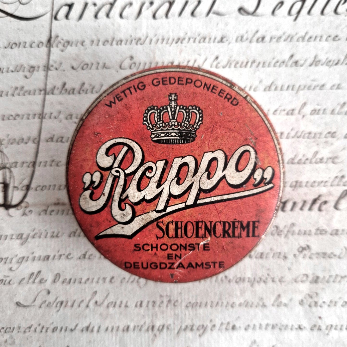 boite cirage rappo schoencreme