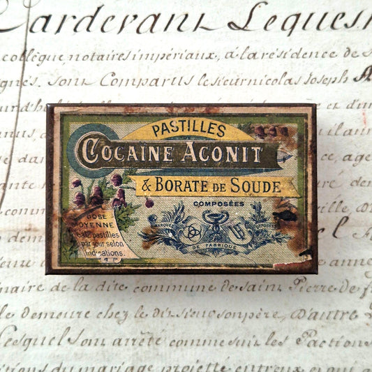 boite cocaine aconit ancienne