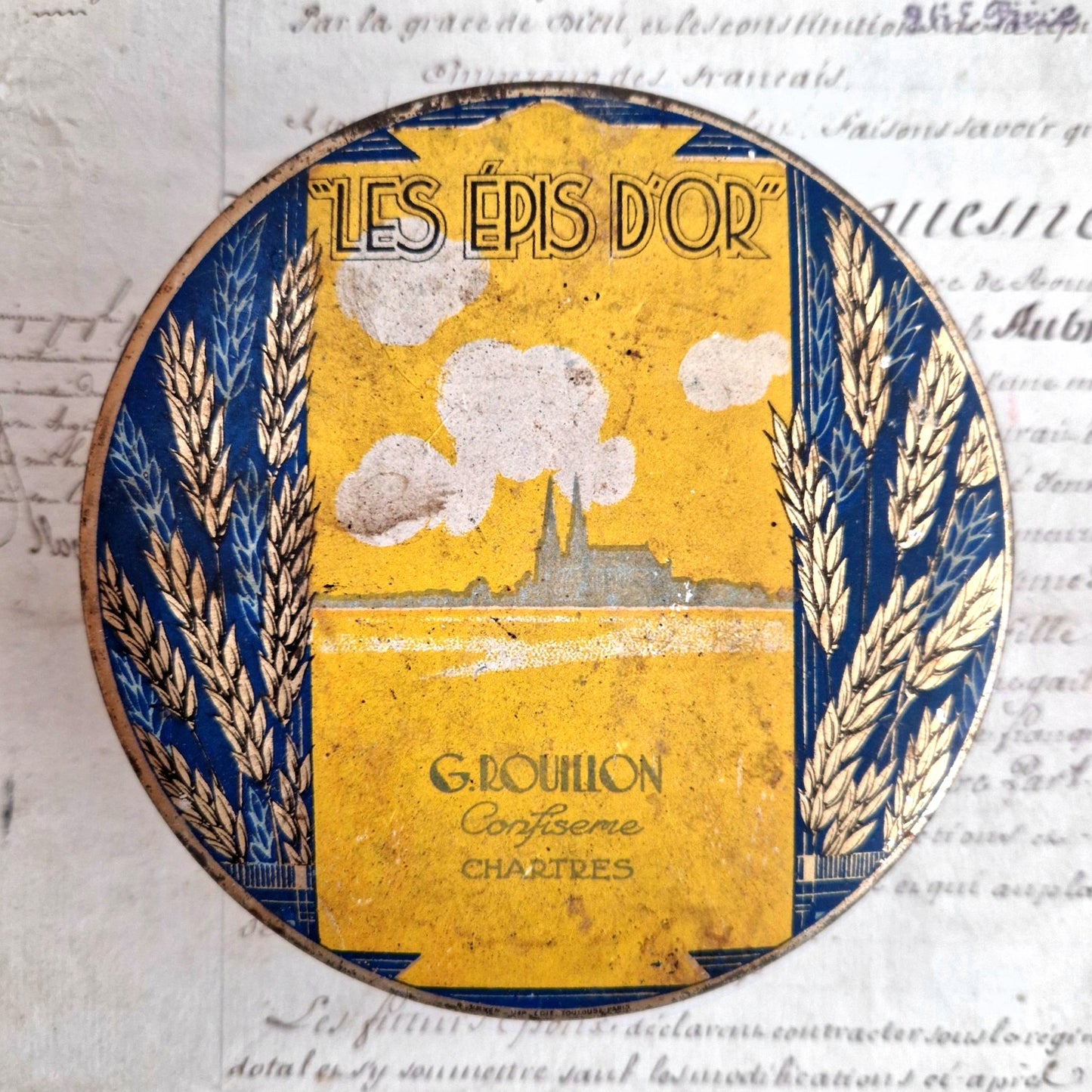 boite confiserie epis or chartres