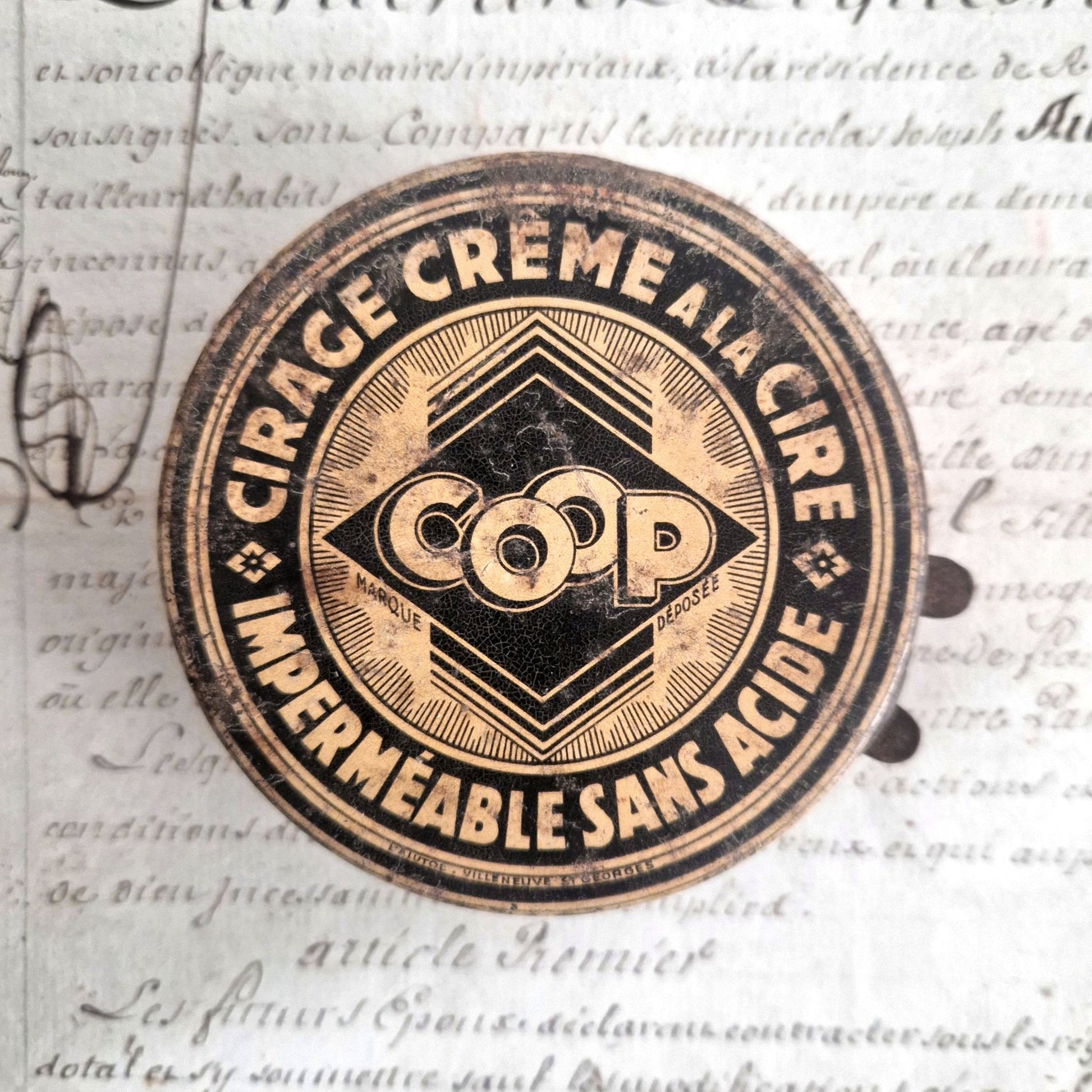 boite coop cirage ancienne