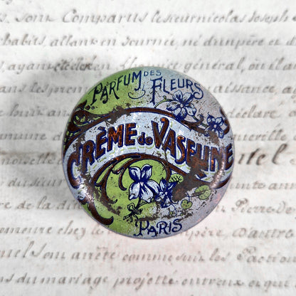 boite cosmetique creme vaseline parfum fleurs