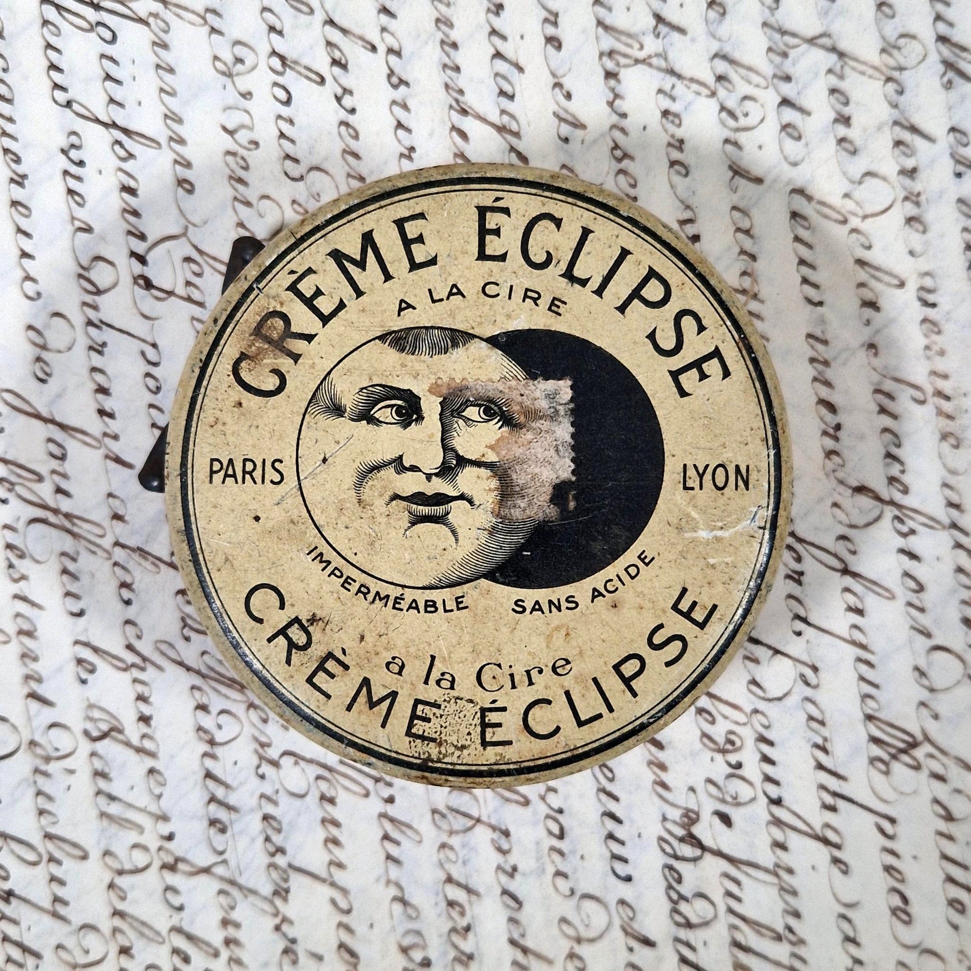 boite creme eclipse ancienne cirage