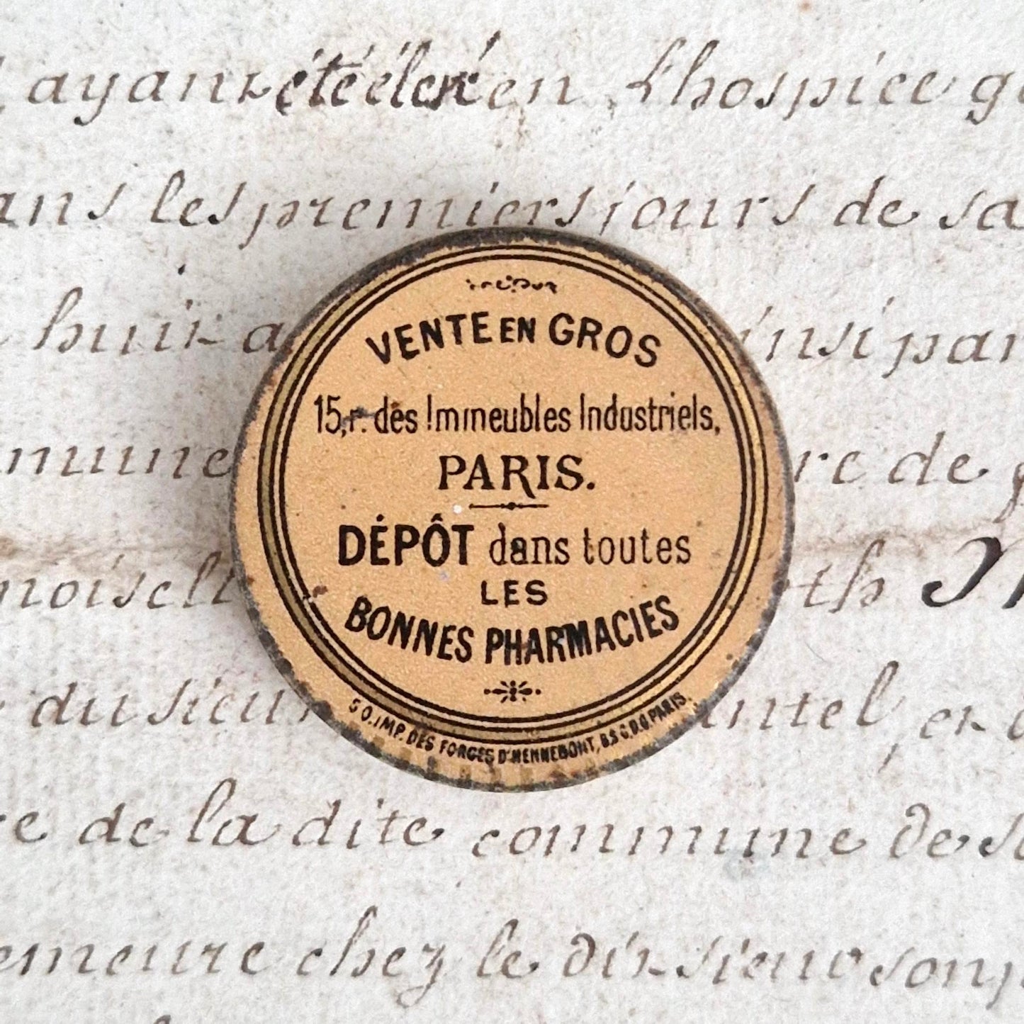 Boîte « Échantillon de Gouttes Livoniennes » - Paris, vers 1900