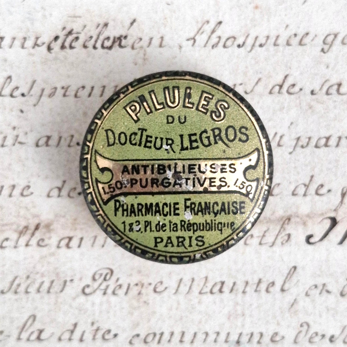 Mini boîte échantillon « Pilules du Docteur Legros »