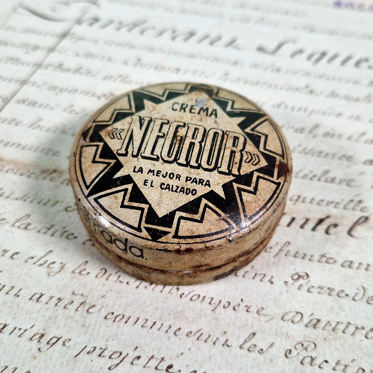 boite fer lithographie art deco 1920