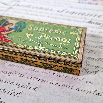 boite fer lithographie art nouveau 1900