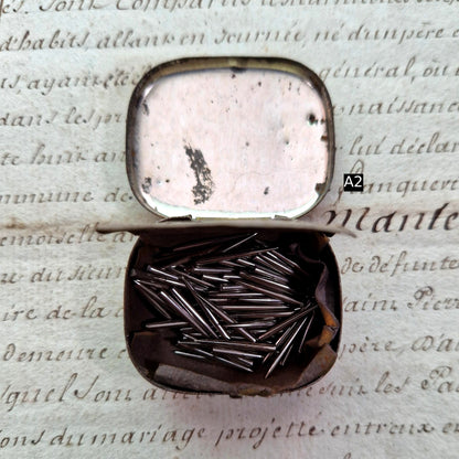 boite fer lithographie chien nipper 1920