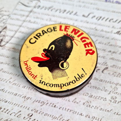 boite fer lithographie cirage 1930