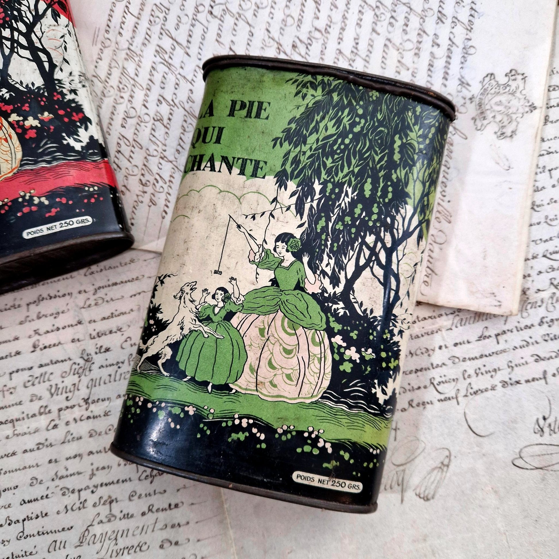 boite fer lithographié confiserie