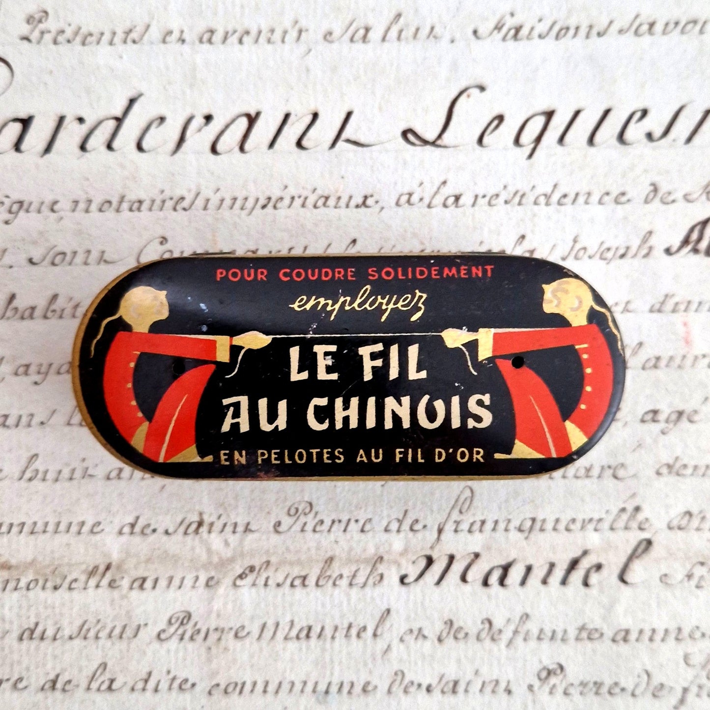 boite fil au chinois ancienne