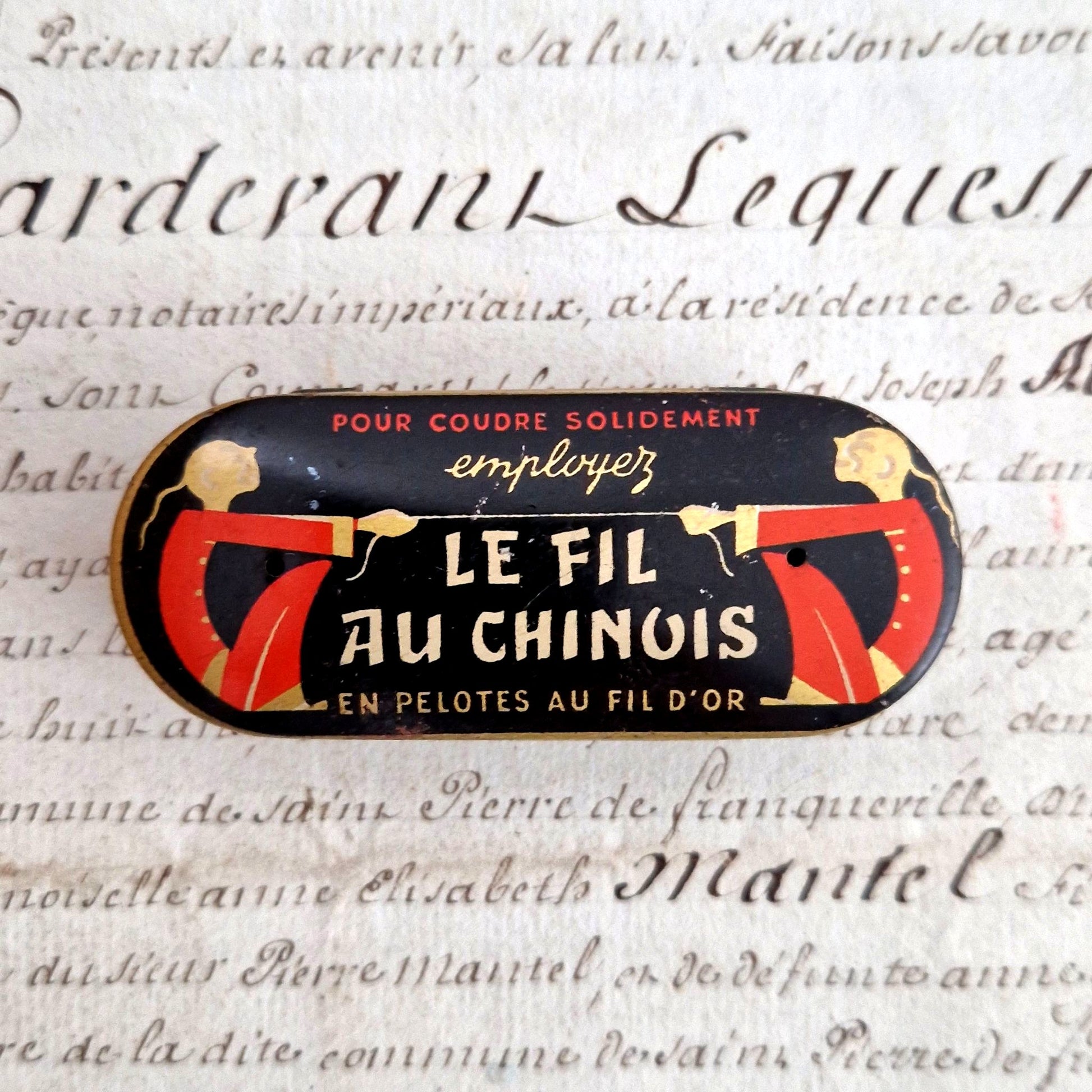 boite fil au chinois ancienne