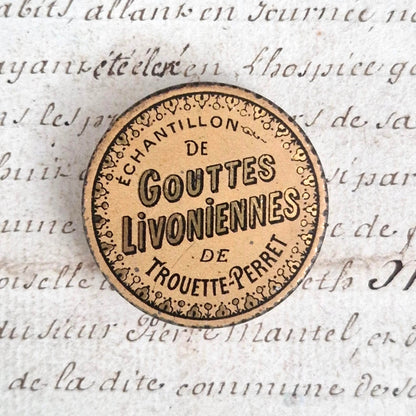 Boîte « Échantillon de Gouttes Livoniennes » - Paris, vers 1900