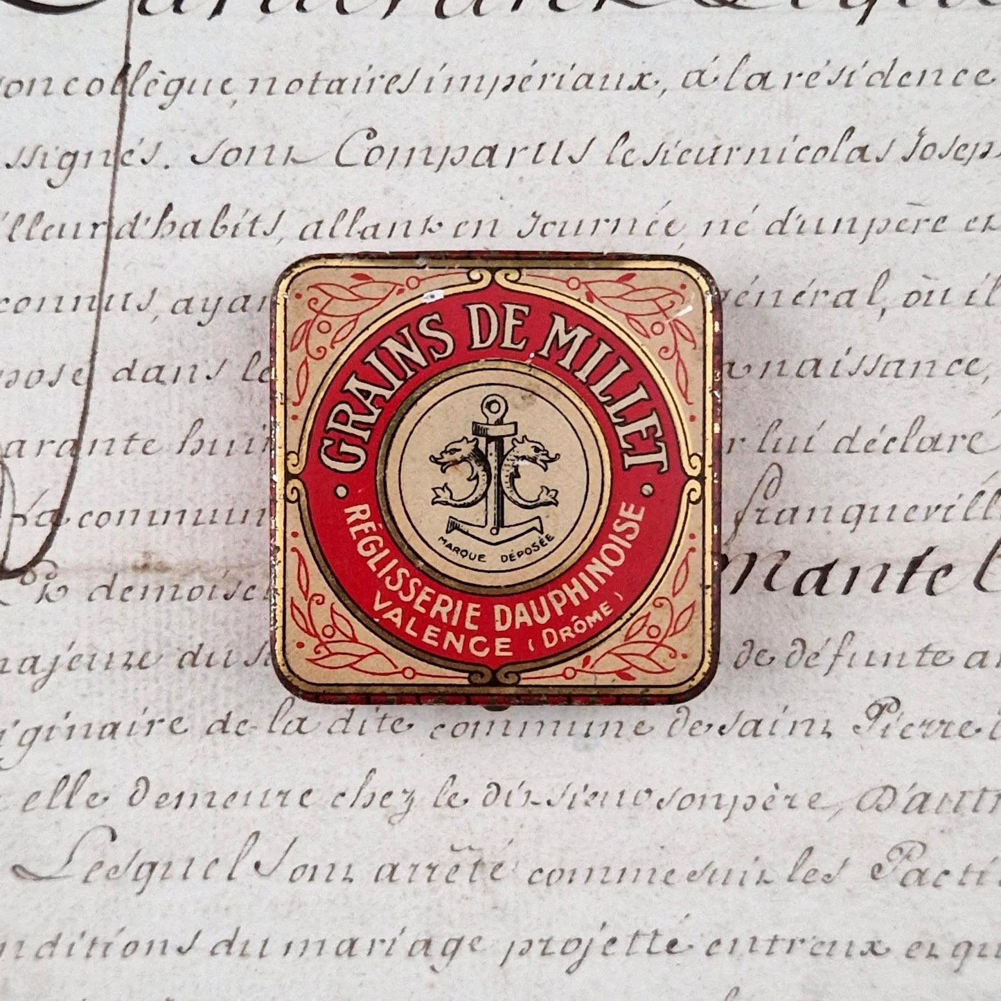 Vintage box "Millet grains with licorice extract"
