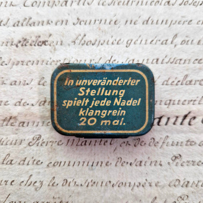 boite gramophone aiguilles ours polaire