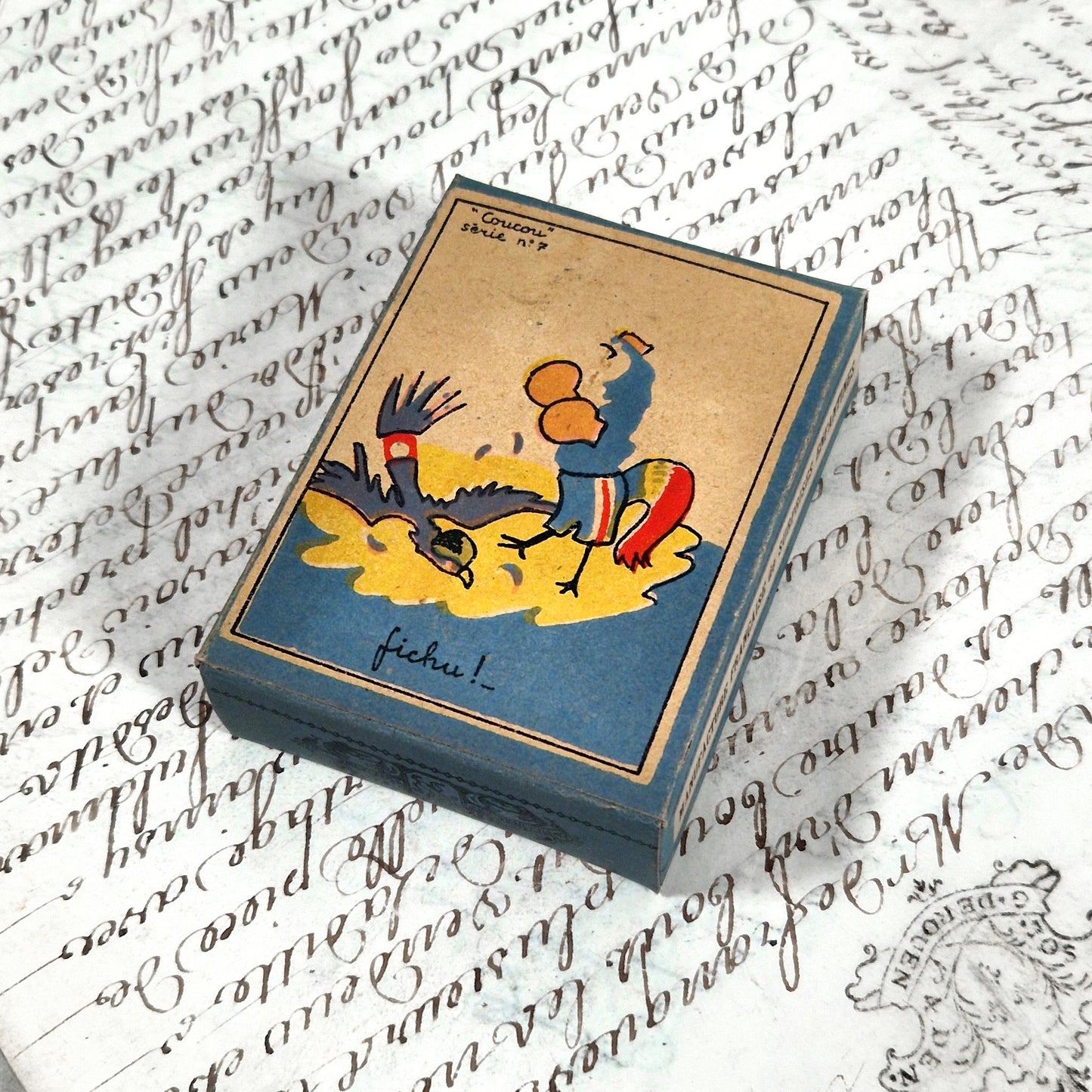 boite humoristique coq francais victoire ww2