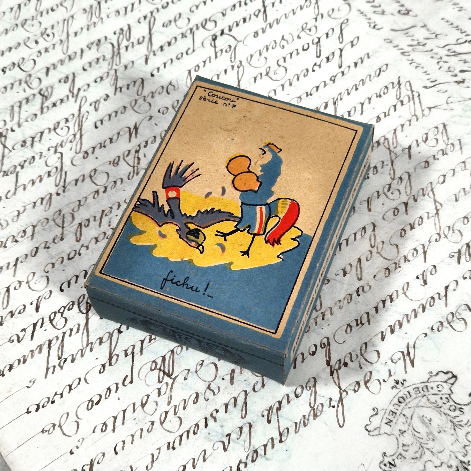 boite humoristique coq francais victoire ww2