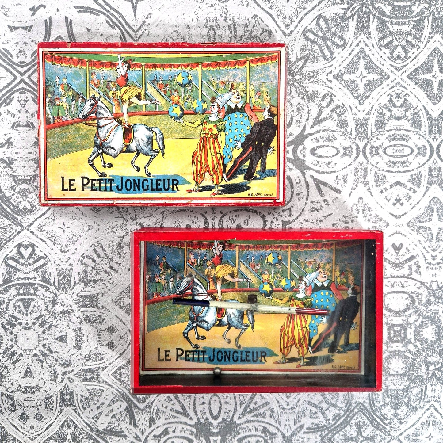 boite jeu cirque belle epoque