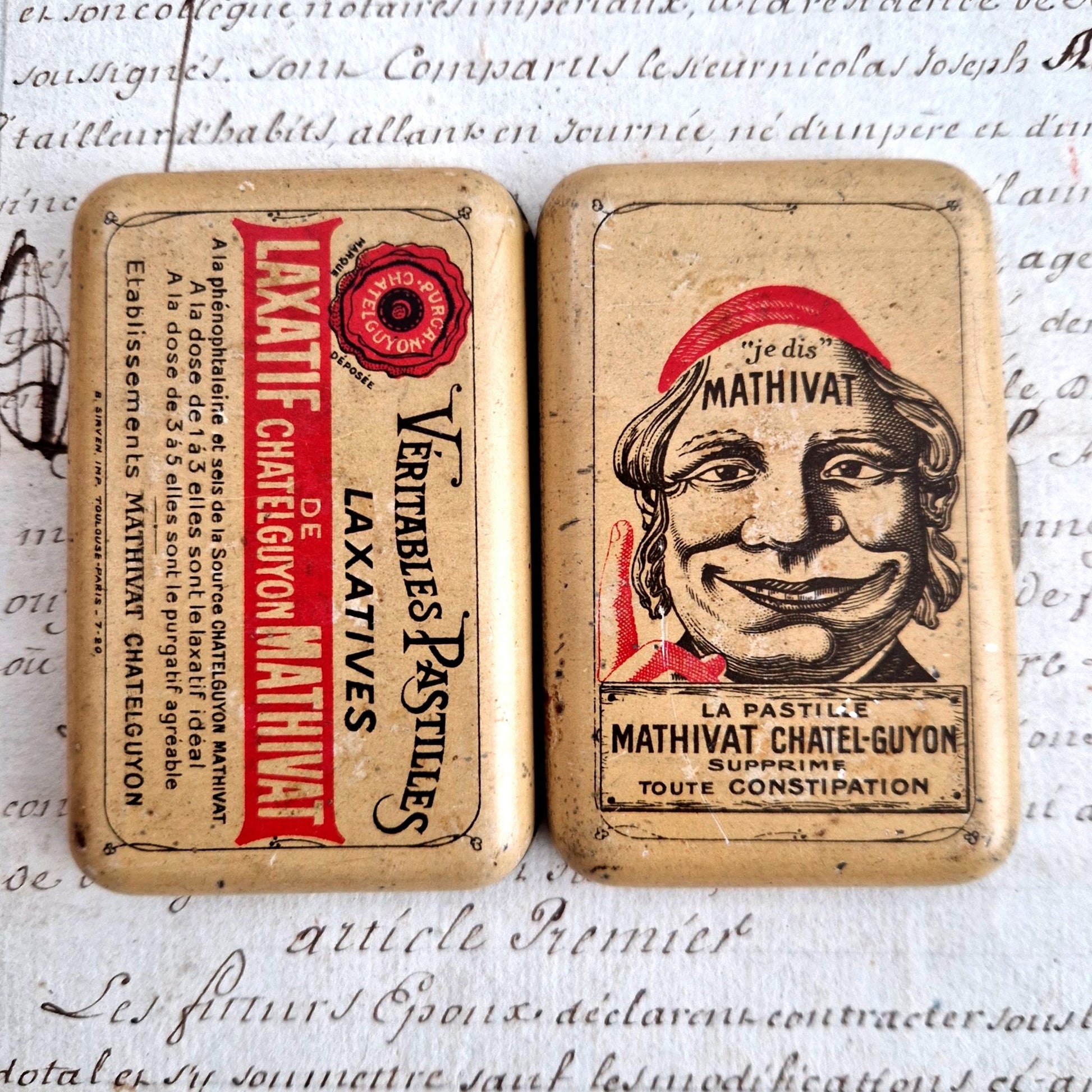 boite lithographie chatel guyon laxatif