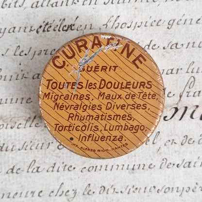 Boîte de comprimés « Curatine Brunet » - Paris, vers 1900