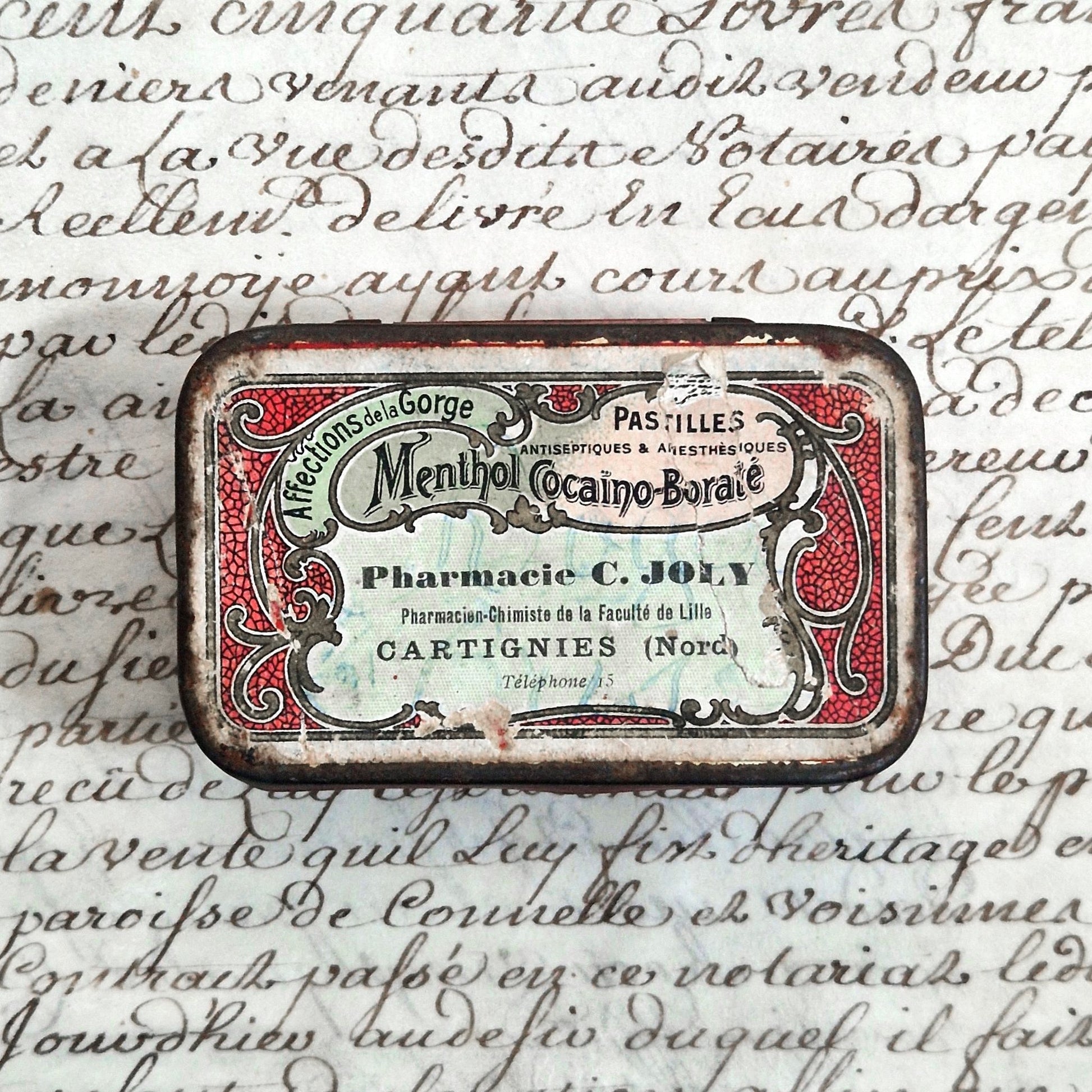 boite menthol cocaino borate