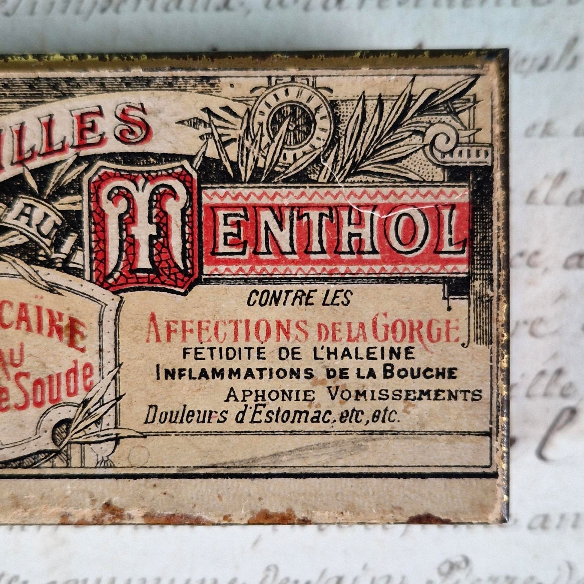 boite metal ancienne pharmacie cocaine