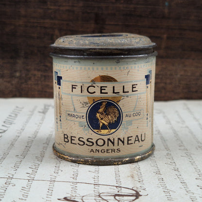 Boîte ancienne « Ficelle au coq Bessonneaud », Angers