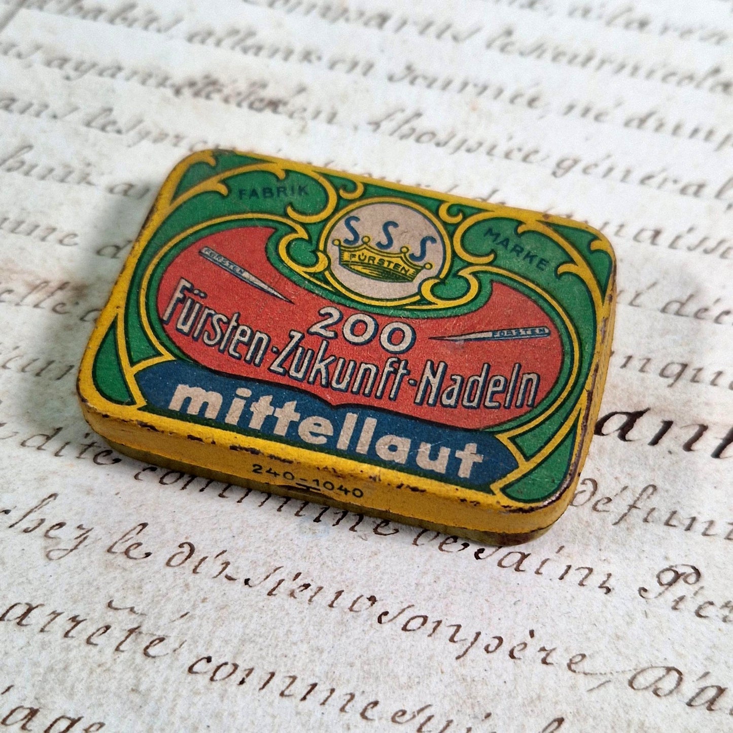 boite metal lithographie art nouveau allemande