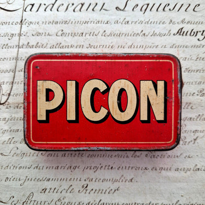 boite metal picon publicite bistrot