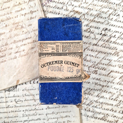boite outremer guimet pigment ancien