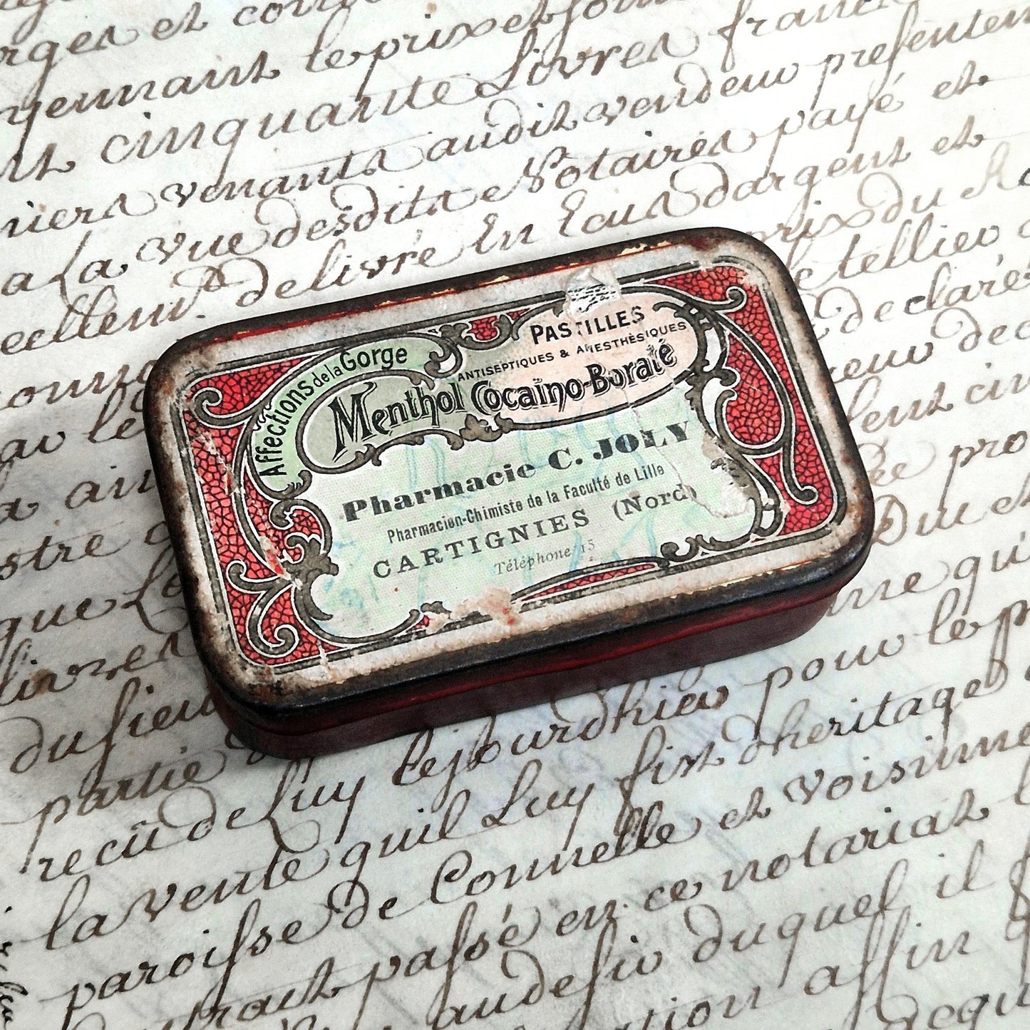 boite pastilles ancienne cocaine