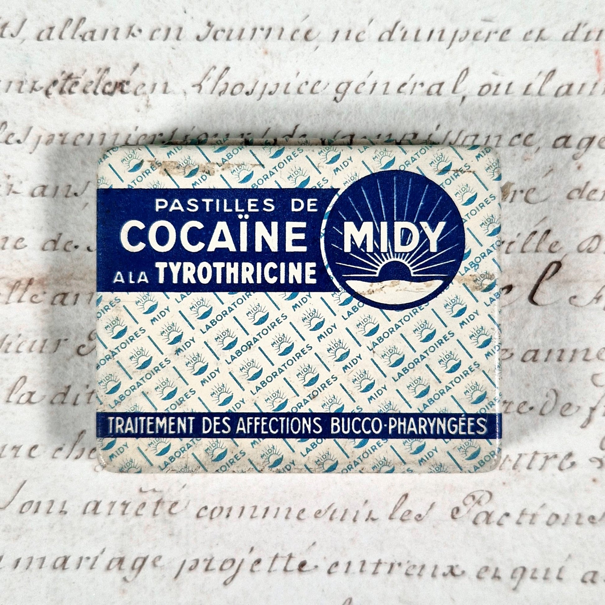 boite pastilles cocaine tyrothricine midy