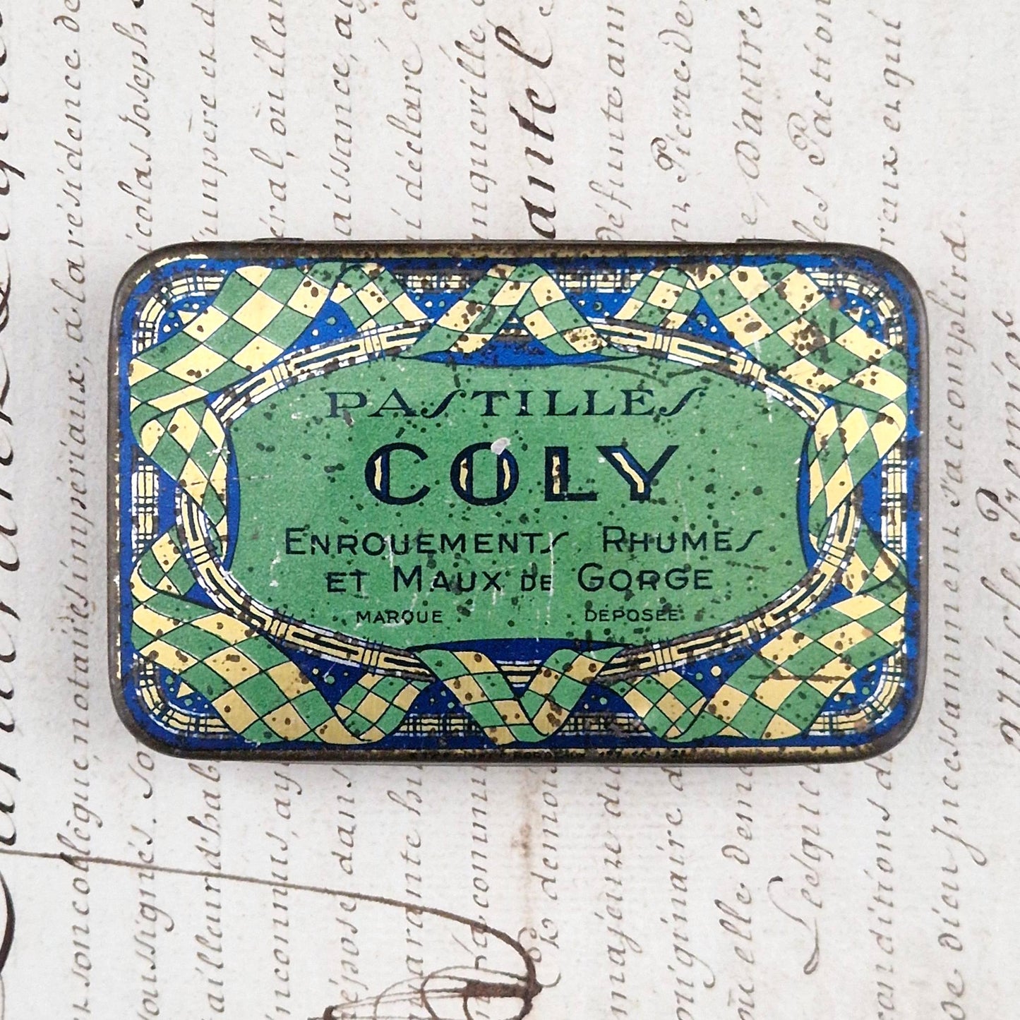 Boite pharmaceutique ancienne « Pastilles Coly »