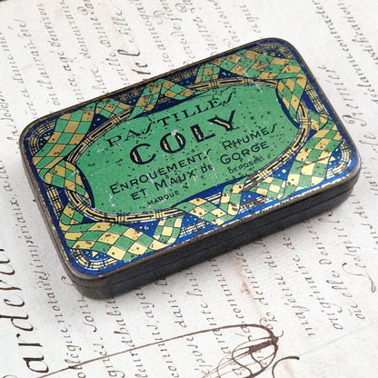 Boite pharmaceutique ancienne « Pastilles Coly »